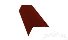 Планка карнизная 100х65, Полиэстер RAL 3009 оксидно-красный, толщина 0,45