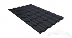 Металлочерепица Кредо, PurPro Matt RR 23 темно-серый, толщина 0,5