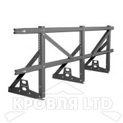 Кровельное ограждение Roofsystems серия PRESTIGE ZN H-1200 45*25 EURO, Полиэстер RAL 7024 серый графит, 3м