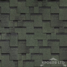 Гибкая черепица Шинглас серия Финская коллекция Аккорд цвет Зеленый