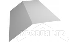 Планка конька плоского 190х190, Цинк, толщина 0,45