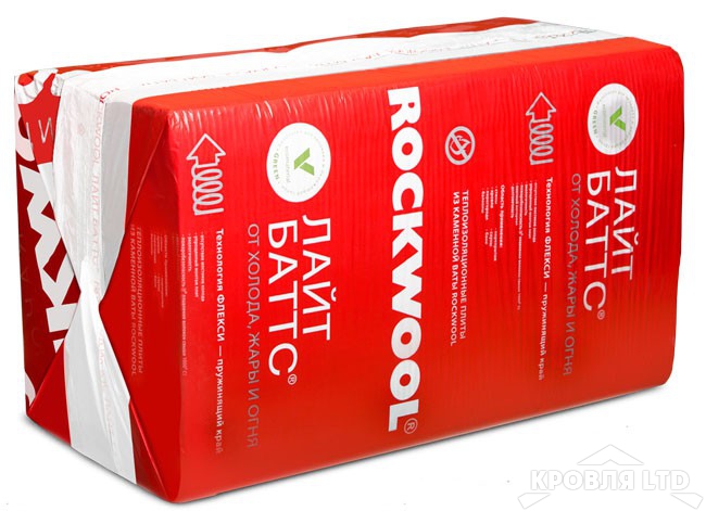 ROCKWOOL Лайт Баттс  (каменное волокно) 100*600*1000   0,3м3