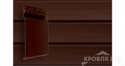 Сайдинг виниловый GL Natural-Брус Tundra  двухслойный темный дуб  3,0 м