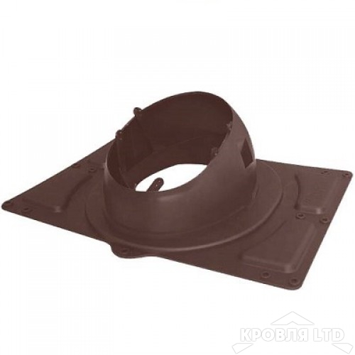 Основание для вентеляционной трубы Krovent Base-VT General  125/150 коричневый для металлических кровель