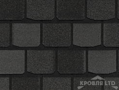Гибкая черепица Certain Teed коллекция Highland Slate цвет Charcoal Black