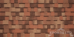 Гибкая черепица Тегола серия Категория КОМФОРТ Cortina цвет Terracotta 404