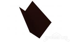 Планка примыкания 150х250, Полиэстер RR 32 темно-коричневый, толщина 0,45