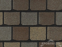 Гибкая черепица Certain Teed коллекция Highland Slate цвет Tudor Brown