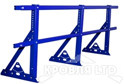 Кровельное ограждение Roofsystems серия ELITE H-1200 40*20, для фальца, Полиэстер RAL 5005 синий насыщенный, 3м