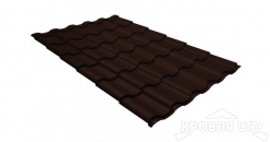 Металлочерепица Кредо, PurPro RR 887 шоколадно-коричневый, толщина 0,5