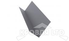 Планка примыкания для мягкой кровли S4, Полиэстер RAL 7004 сигнальный серый, толщина 0,45