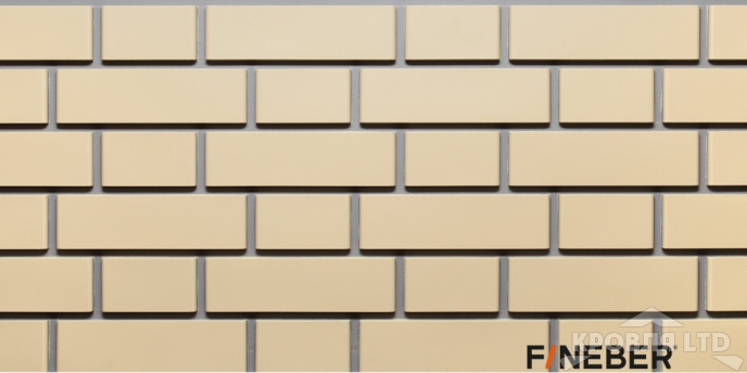 Фасадная панель FineBer Дачный Кирпич клинкерный желтый