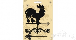 Флюгер малый Duck & Dog 116 Петух с цыплятами