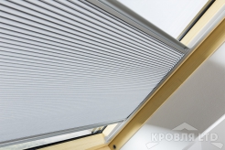 Плиссированная штора с полным затемнением blackout, управление top-down FAKRO APF группа I  134х98