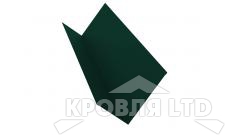Планка примыкания для мягкой кровли S4, Полиэстер RAL 6005 зеленый мох, толщина 0,45