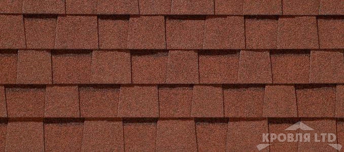 Гибкая черепица Certain Teed коллекция Landmark цвет Cottage Red