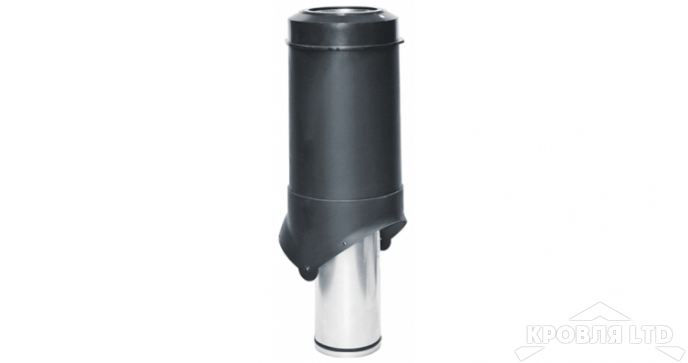 Выход вентиляции Krovent Pipe-VT 125/500  is (утепленный) черный