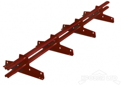 Снегозадержатель Roofsystems серия  ELITE 40*20, Полиэстер RAL 3011
коричнево-красный, 3м