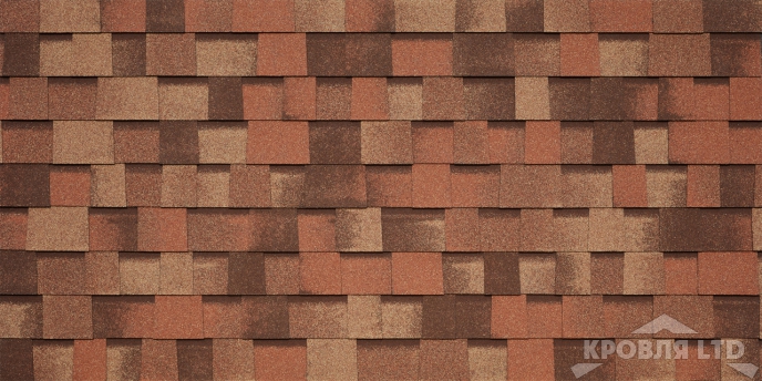 Гибкая черепица Тегола серия Категория КОМФОРТ Cortina цвет Terracotta 404