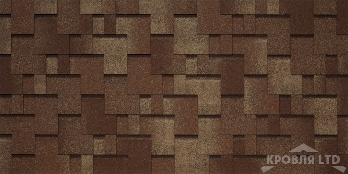 Гибкая черепица Тегола серия Категория КОМФОРТ коллекция San Remo цвет Legno 222