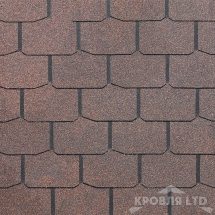 Гибкая черепица Дёке серия STANDARD коллекция Крона цвет Коричневый