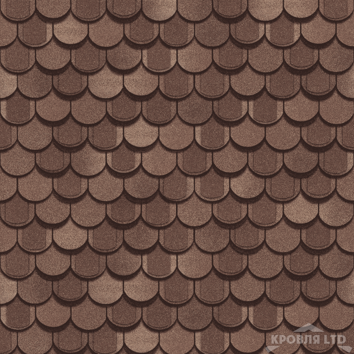 Гибкая черепица Шинглас   коллекция Атлантика цвет Тенерифе